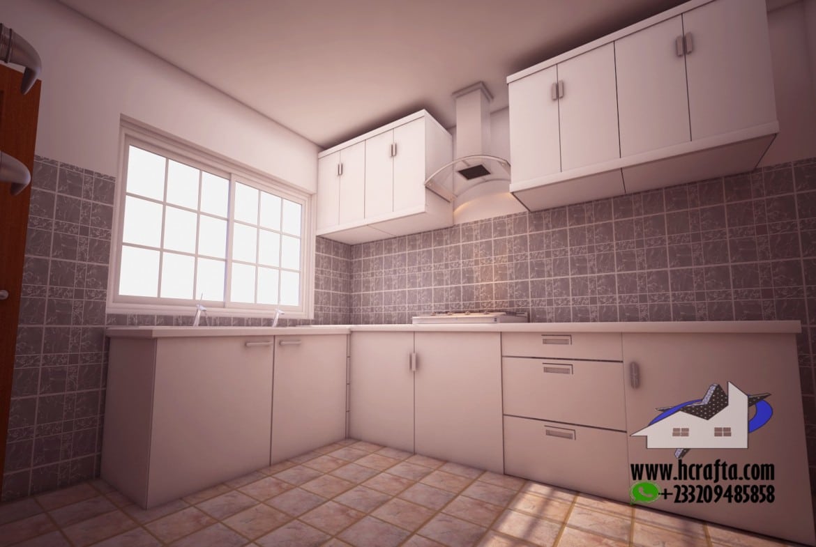 modern kitchen cabinet design with wooden doors