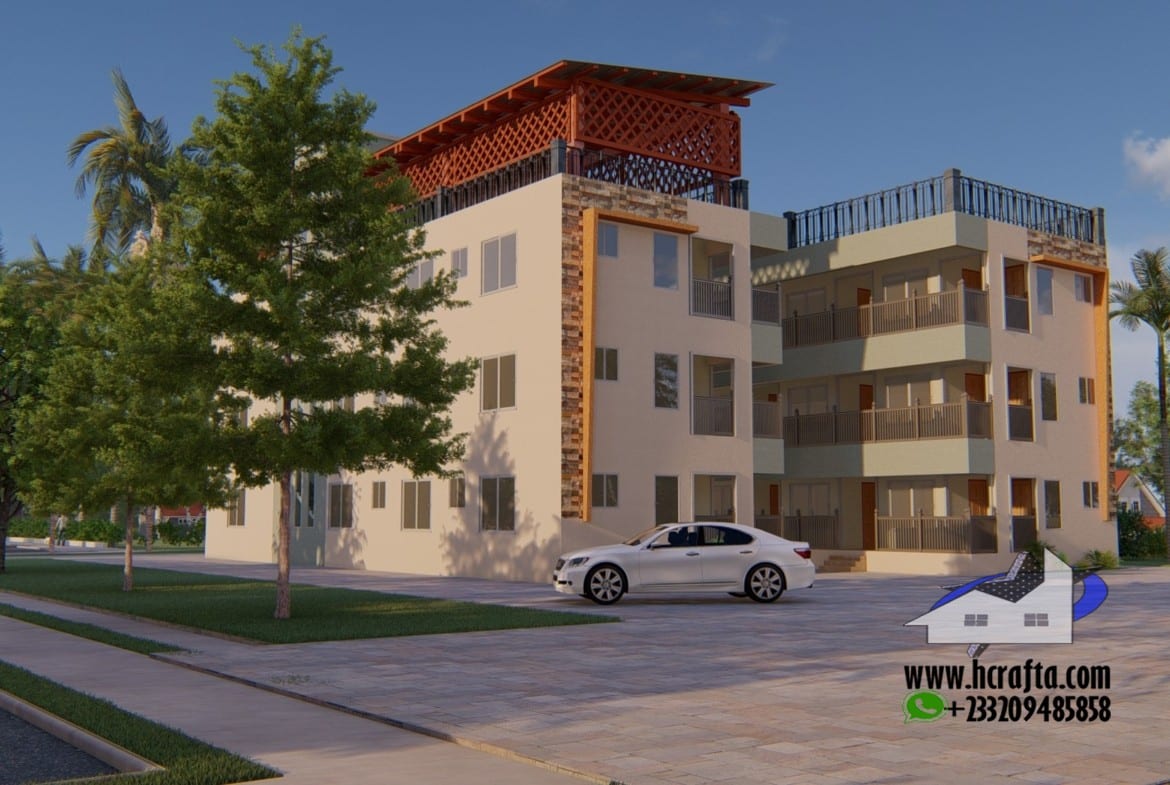 Modern single room residence with balcony design and sleek exterior