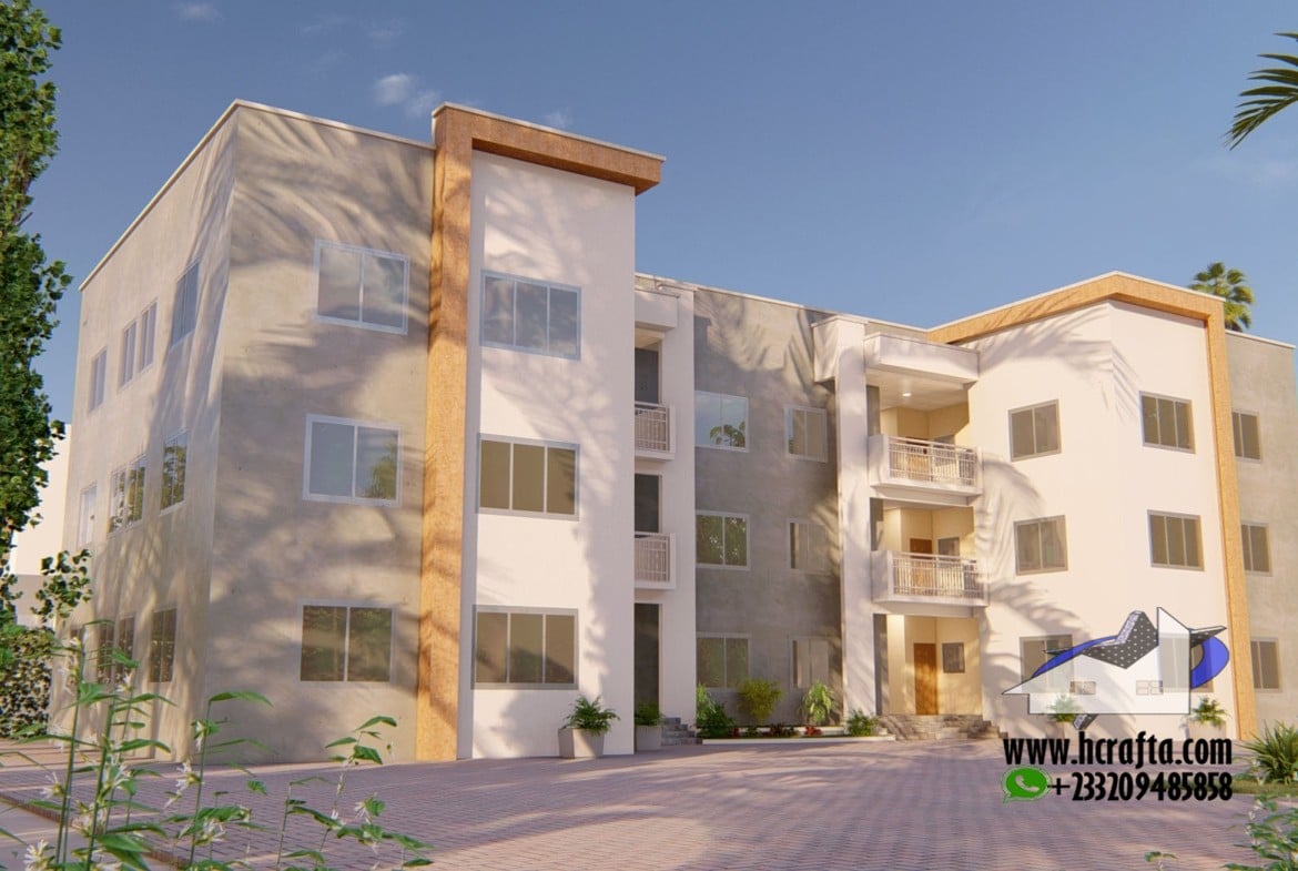 hostel flat floor plan design modern layout