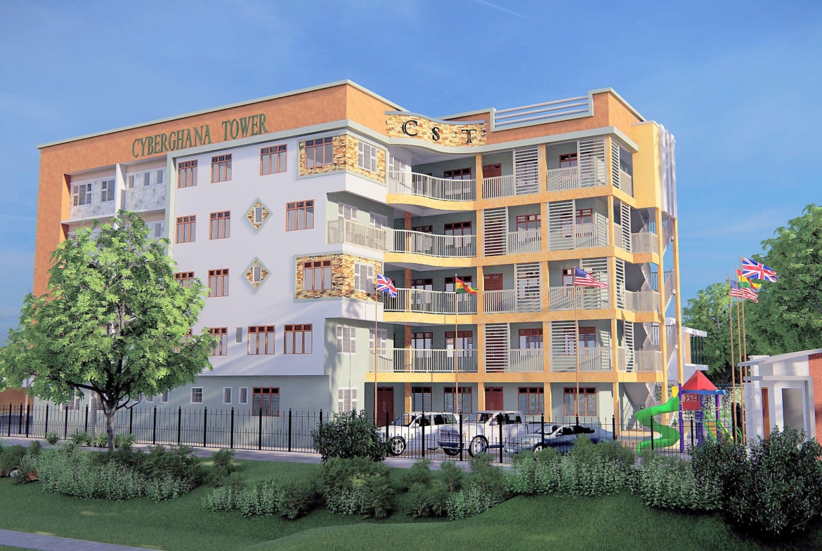 Modern school building design with large windows and multiple stories