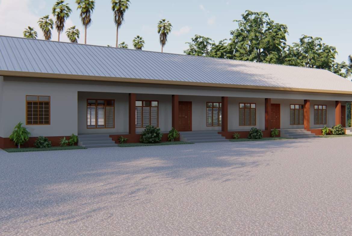 Affordable and simple school design with a modern one-story building
