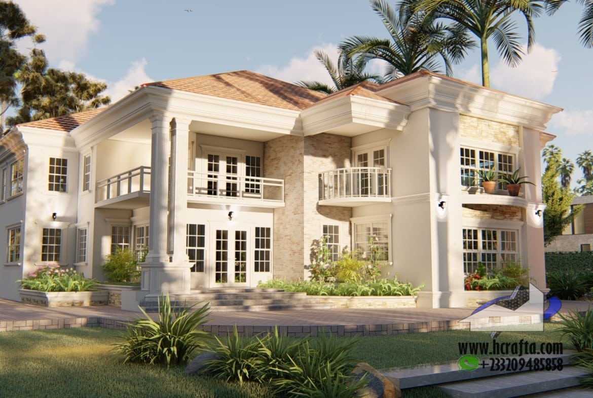 luxury deluxe 6 bedroom house design architectural exterior