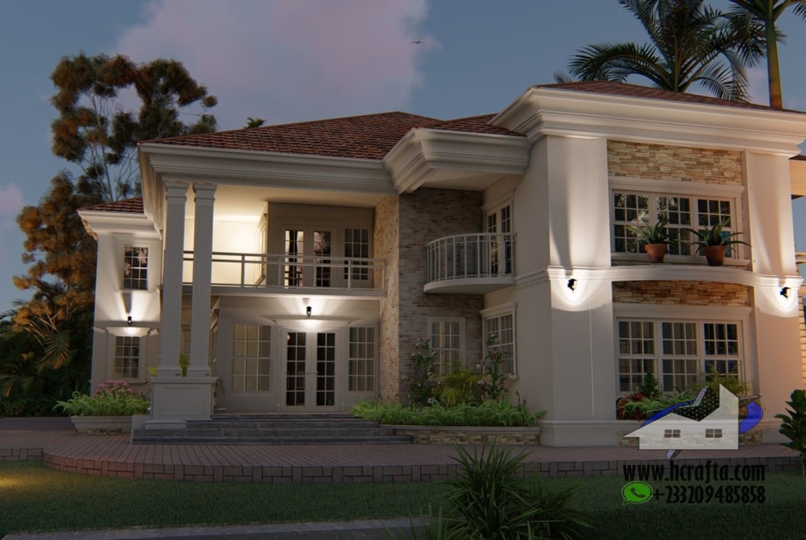 deluxe 6 bedroom house design front view luxury home