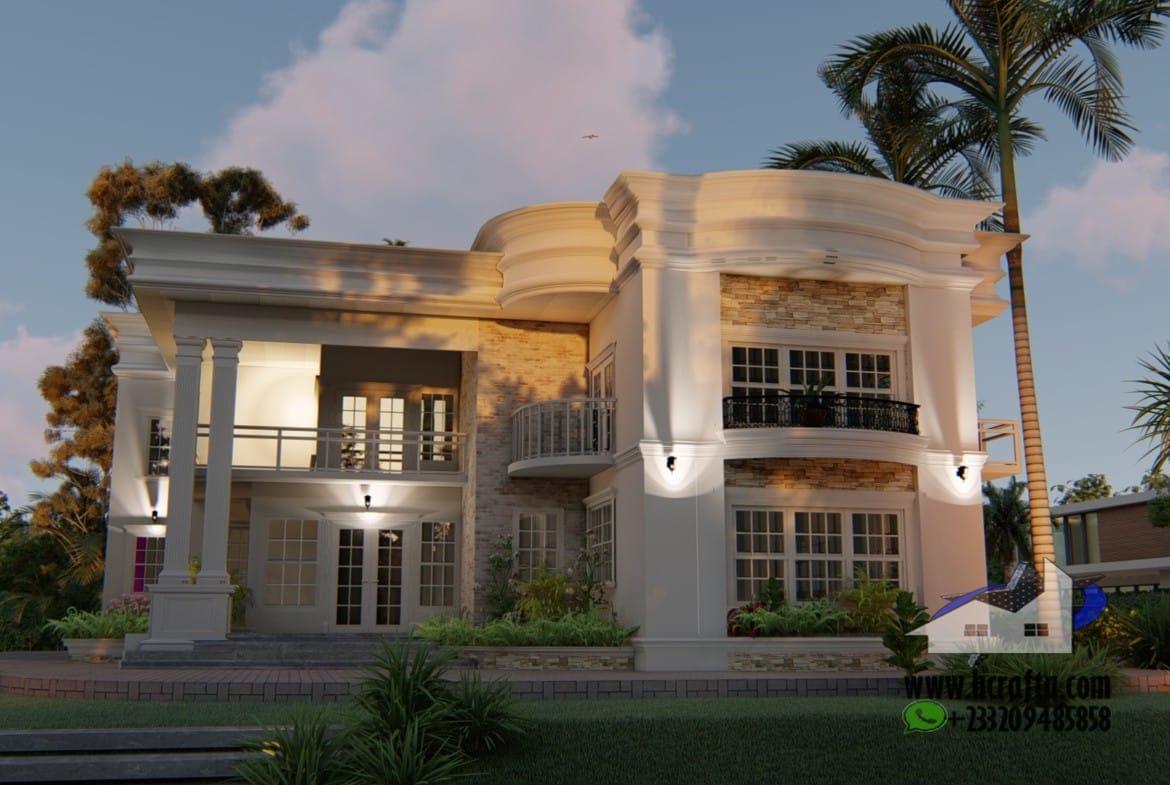 elegant 6 bedroom duplex house design modern architecture