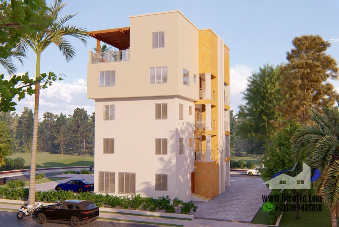modern hotel apartment design exterior architecture view