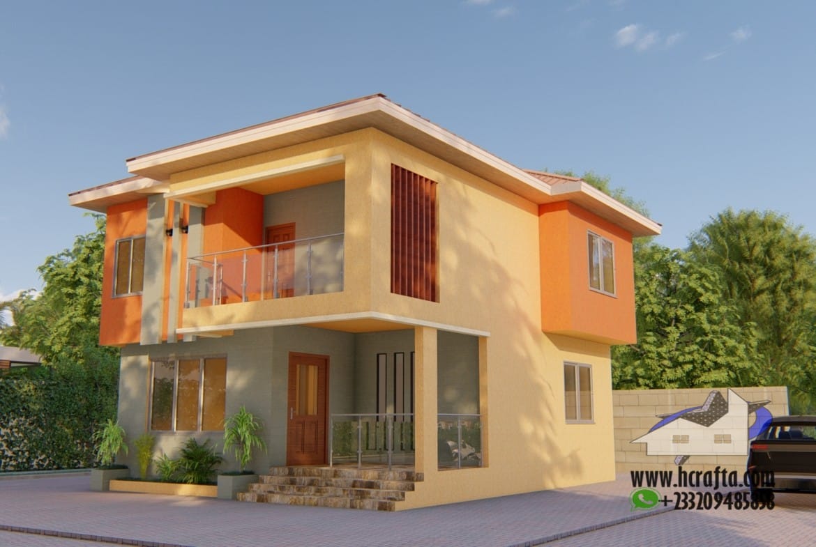 4 bedroom duplex design simple modern architecture