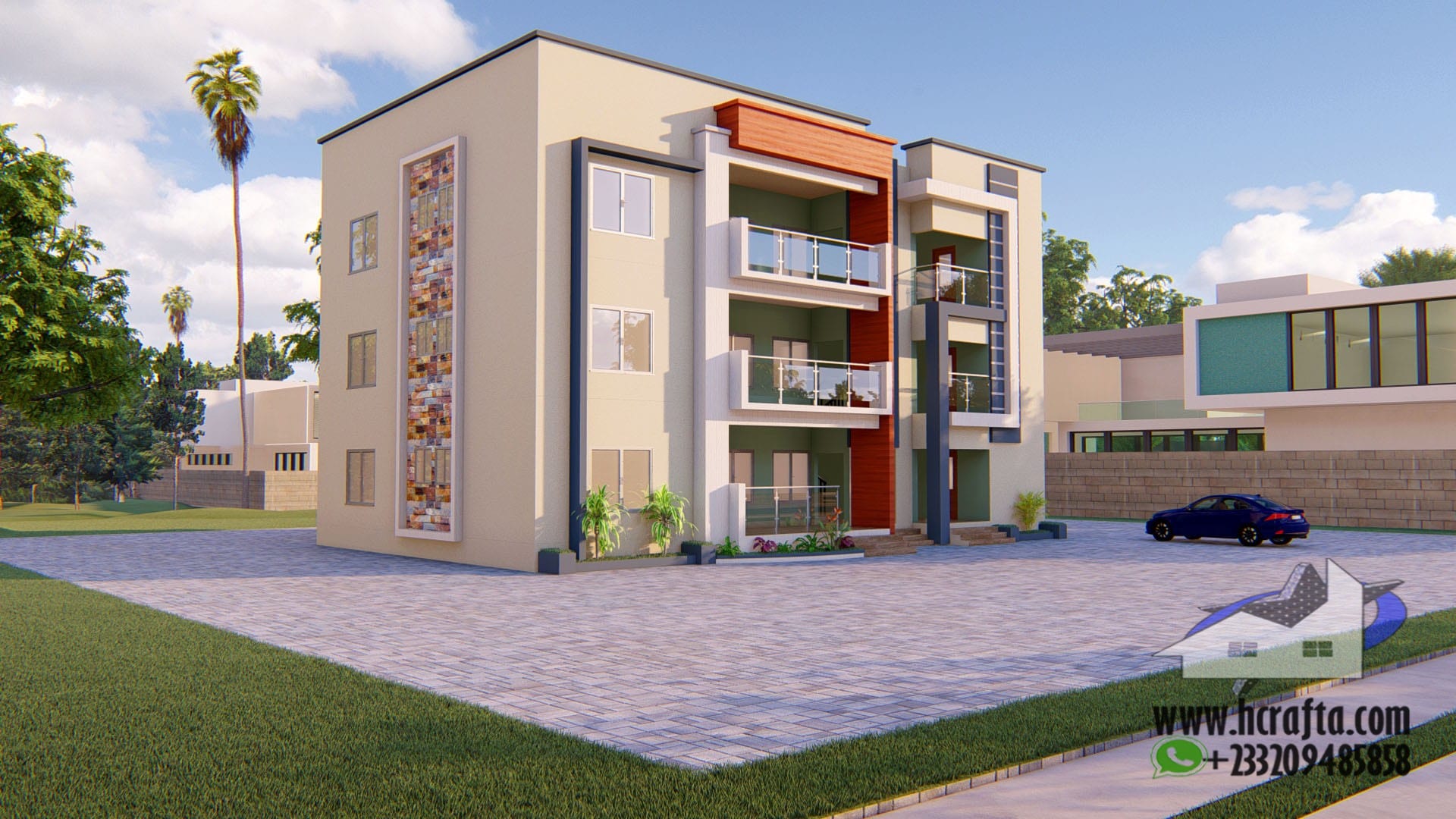 Modern 1-2 Bedroom Apartment with Elegant exterior Design