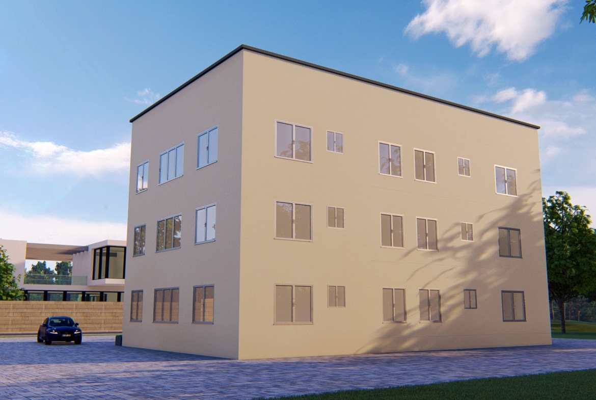Two-story building design for 2 bedroom flats, Architectural Services in Ghan