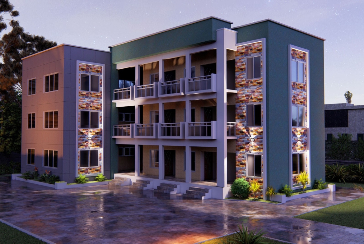 Innovative hostel design featuring a modern exterior with vibrant accents