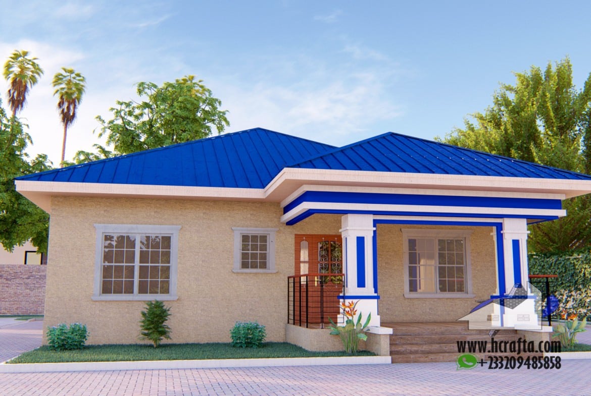 contemporary 3 bedroom house front elevation modern design