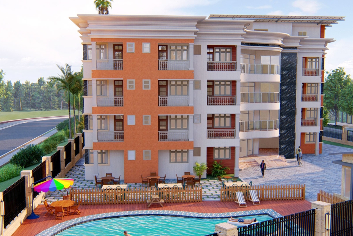 Modern hotel design by architectural firms in Ghana, featuring pool and outdoor spaces