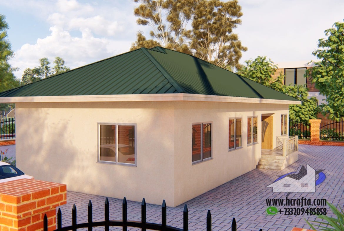affordable 2 bedroom house design with simple layout