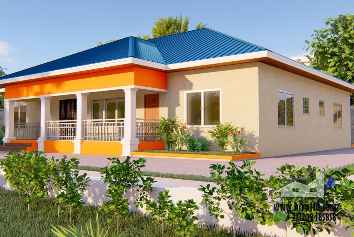 contemporary 5 bedroom bungalow design exterior