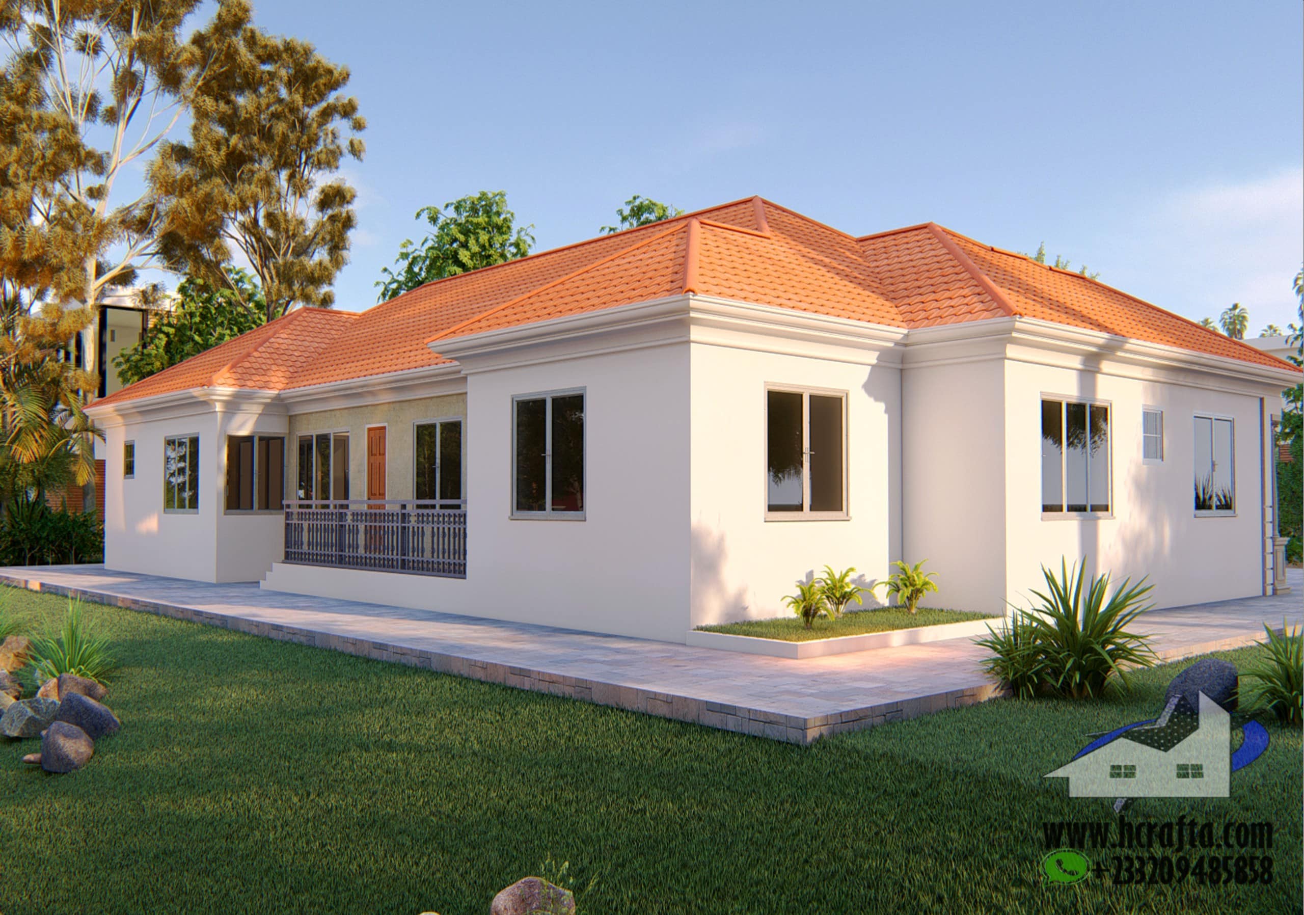 Luxury 6 Bedroom Bungalow - Elegant Home