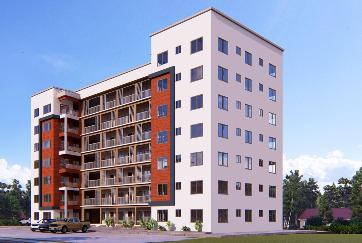 Modern apartment exterior design with unique facade ideas