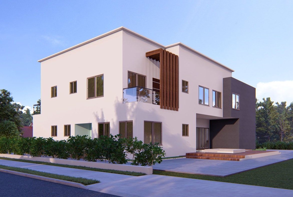 Modern residential building by architecture company in Ghana