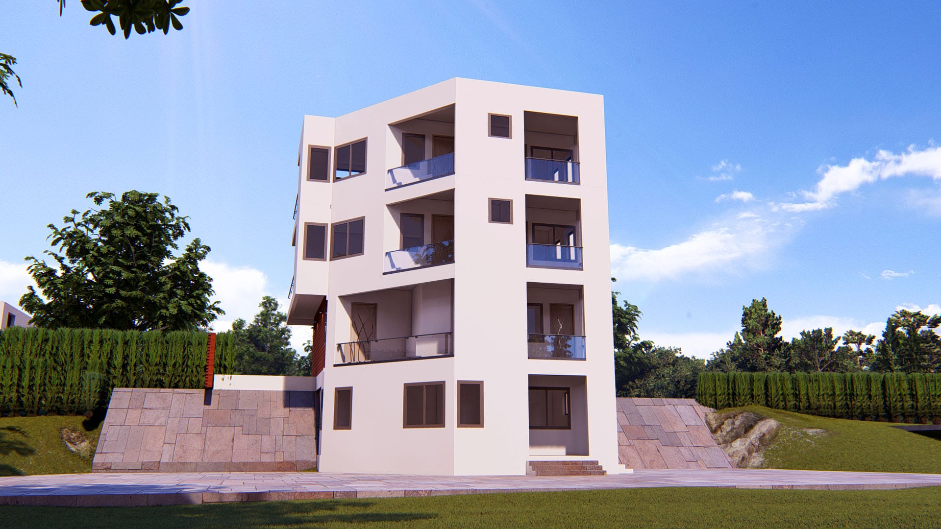 minimalist 3 bedroom house with basement design