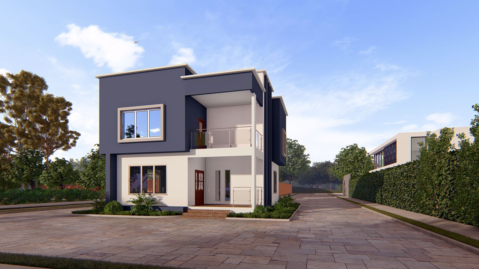 affordable 3 bedroom duplex house design Ghana