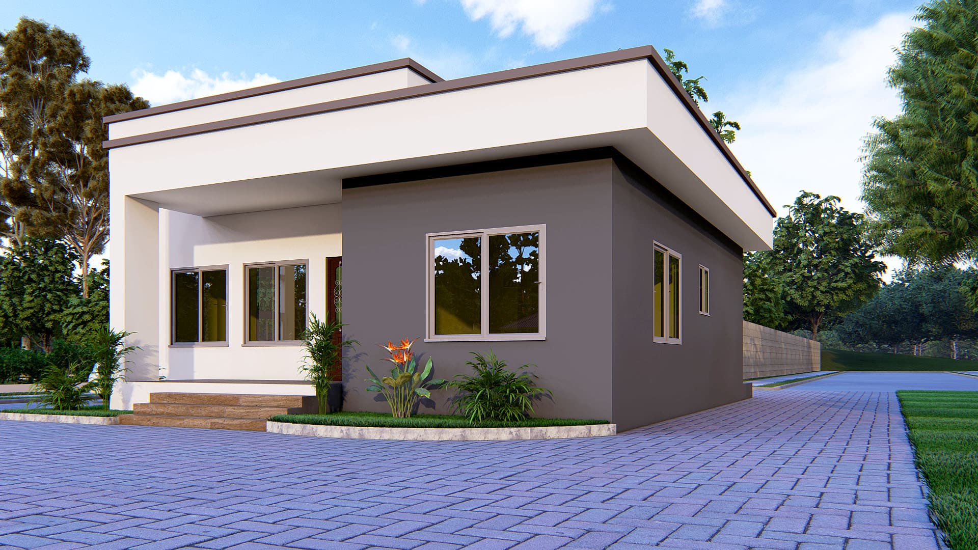 modern 2 bedroom house design exterior view