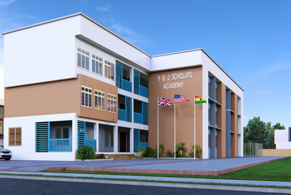 school building facade modern architecture design
