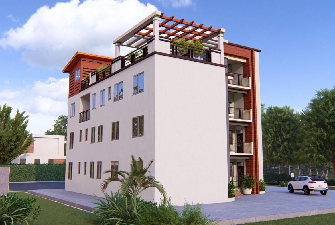 modern multi bedroom apartment exterior architecture design
