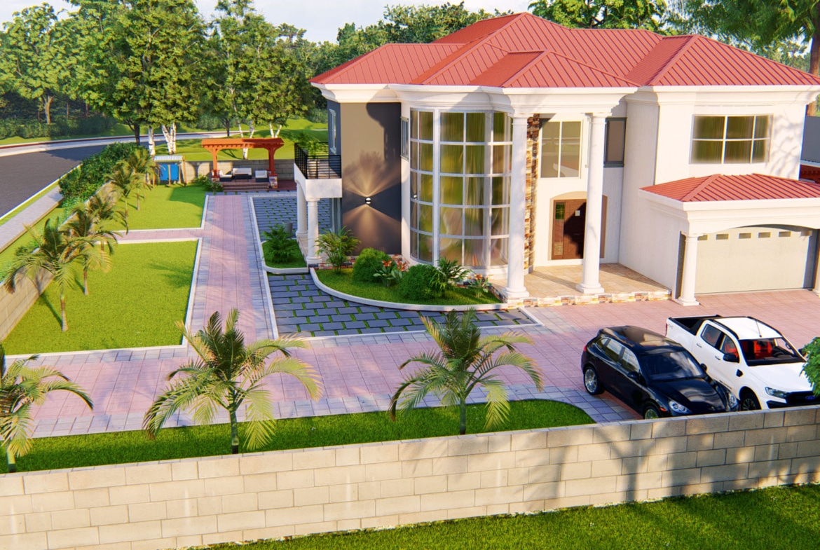 modern residential landscape design front yard garden