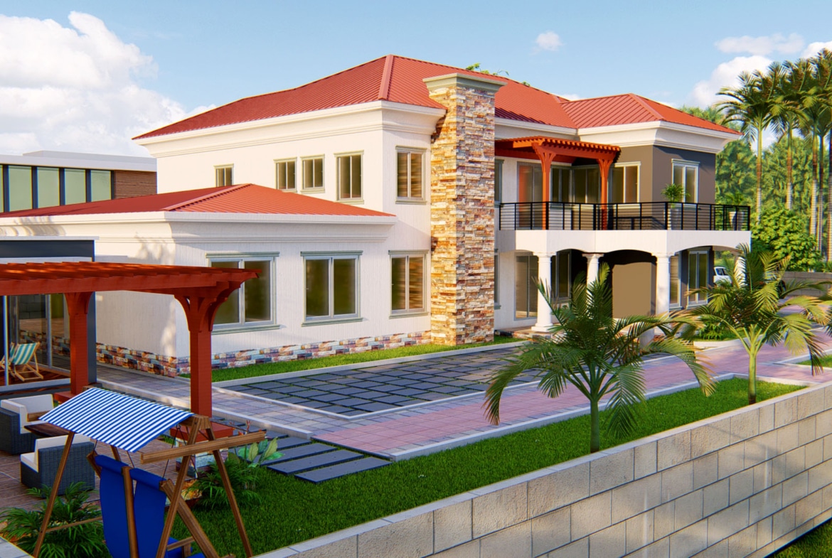 minimalist residential garden landscape design