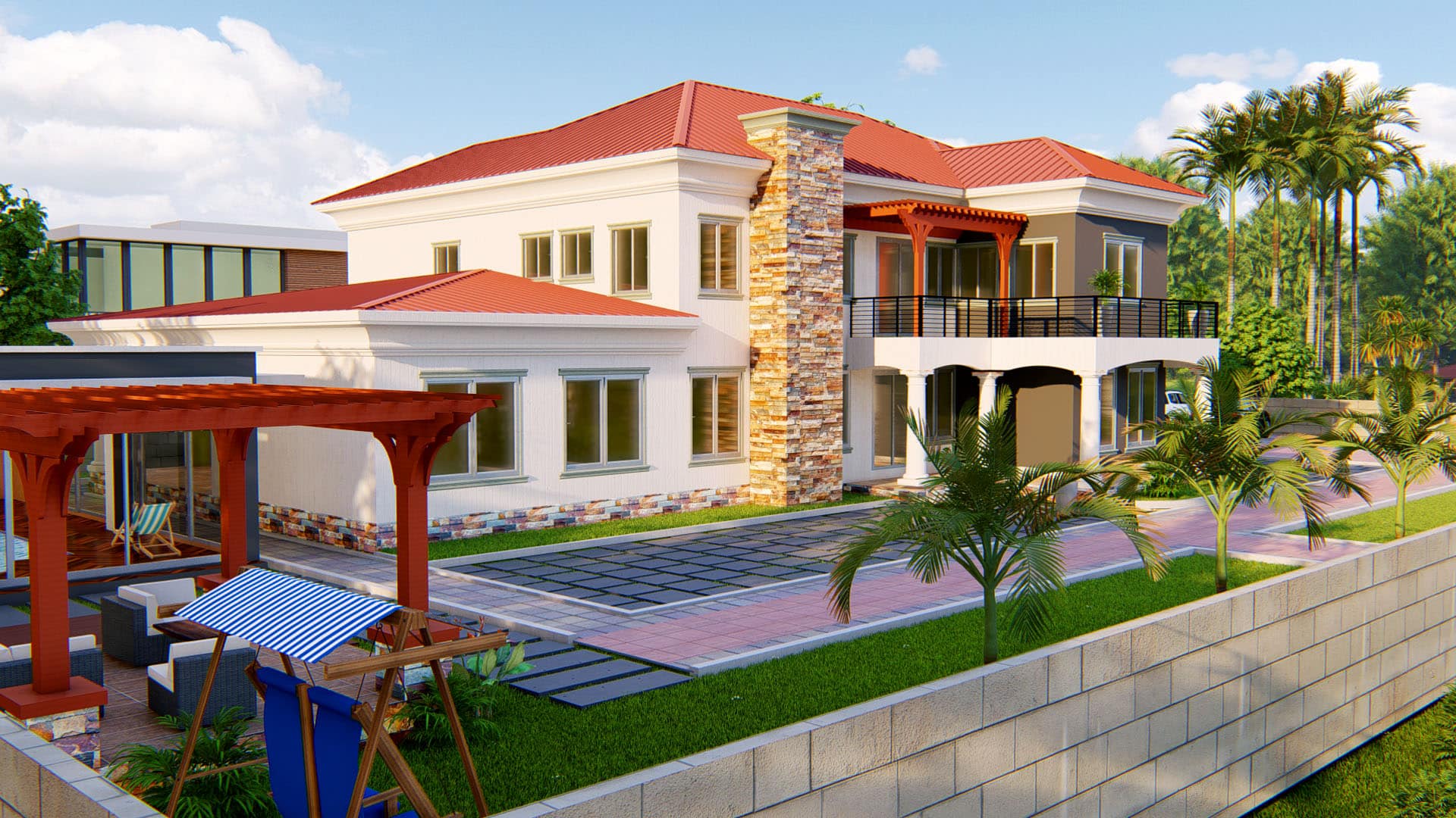 minimalist residential garden landscape design