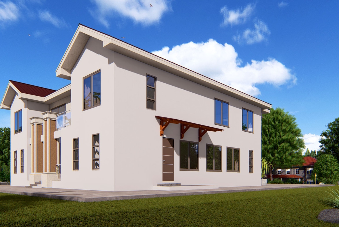 contemporary 5 bedroom duplex architecture exterior