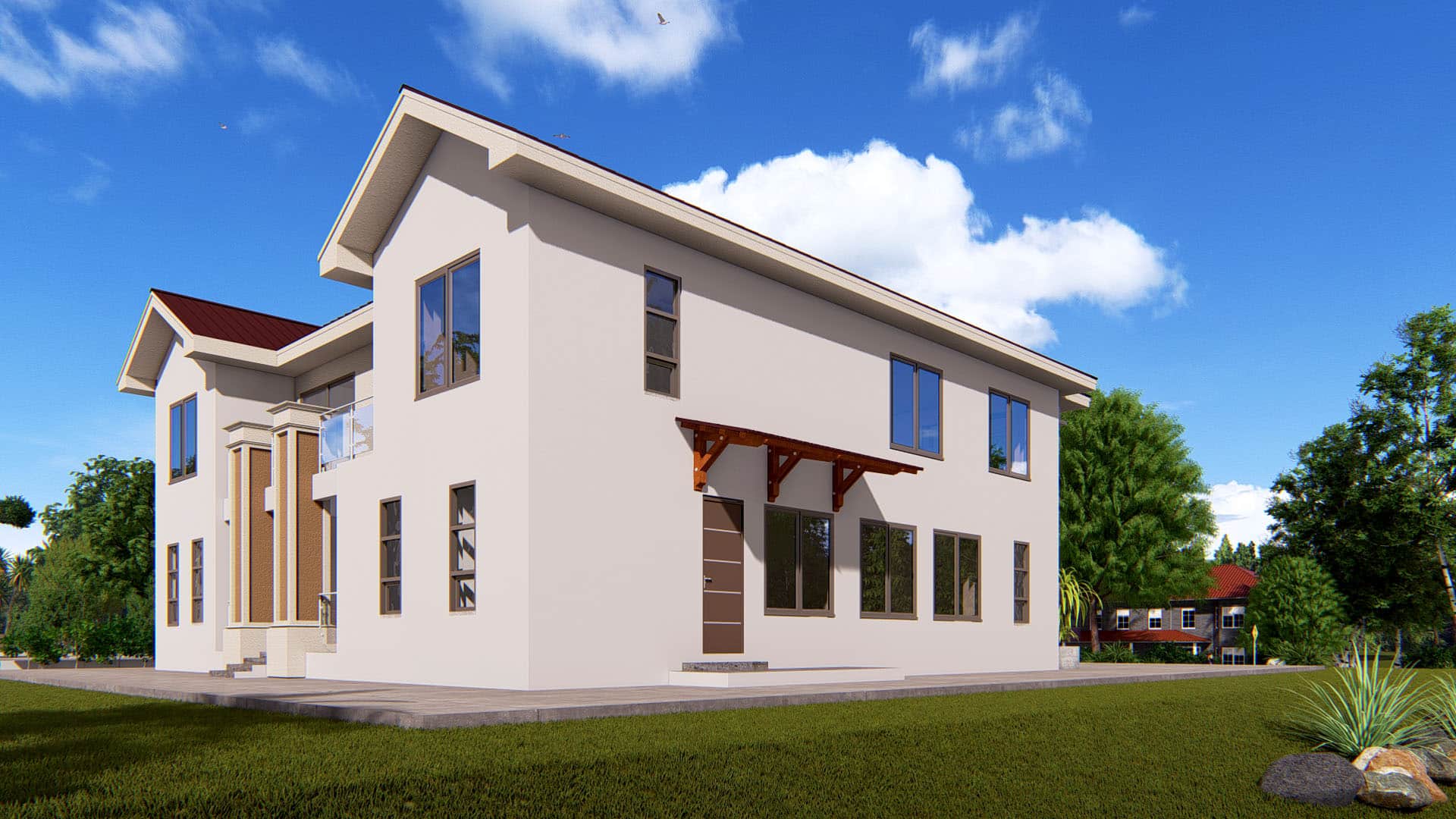 contemporary 5 bedroom duplex architecture exterior