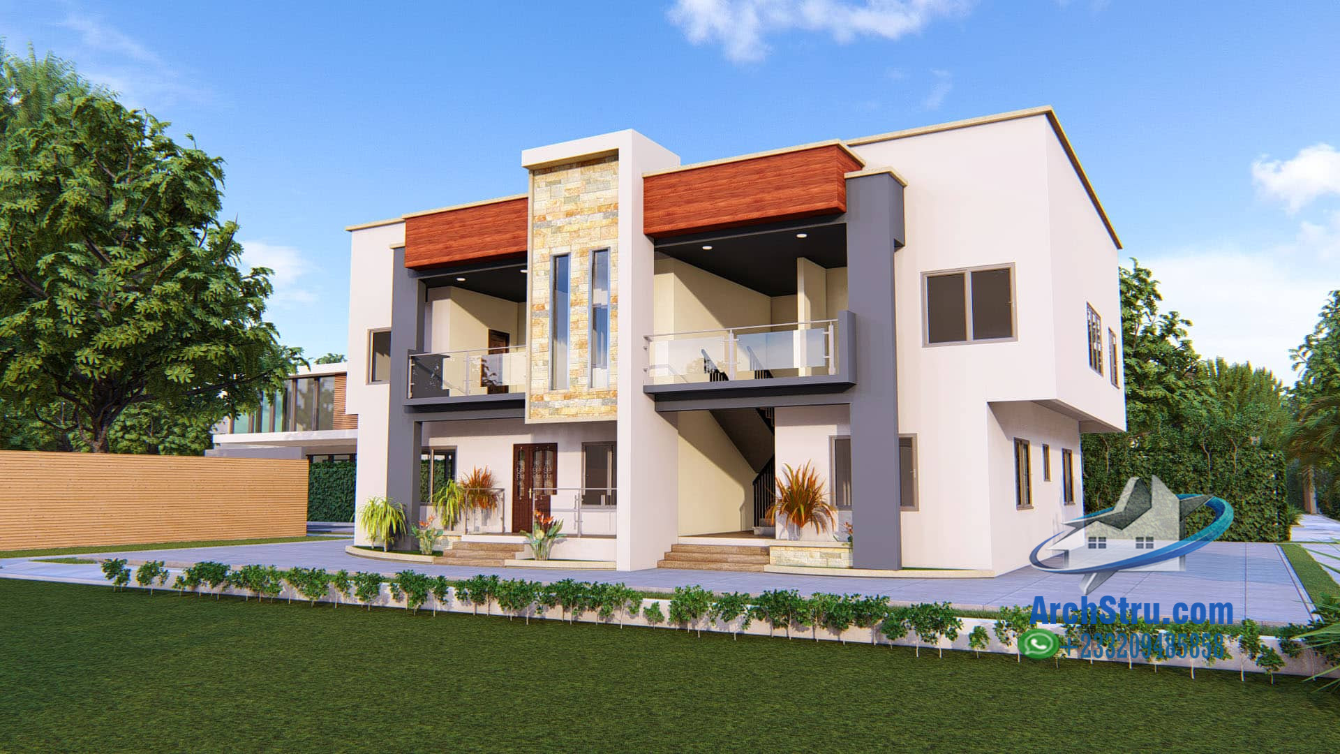 Modern architecture designed 4-bedroom apartment in Ghana