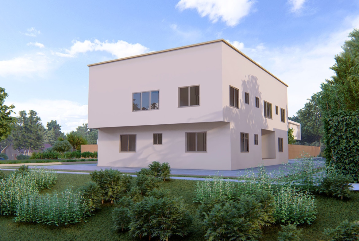 Modern architecture design of 1-4 bedroom apartment in Ghana