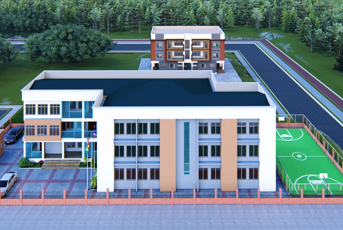 large modern school campus architecture exterior