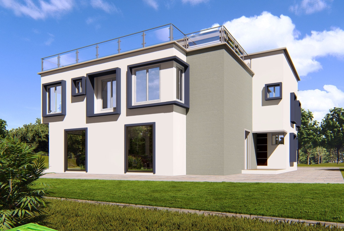 modern apartment facade 2-3 bedroom units