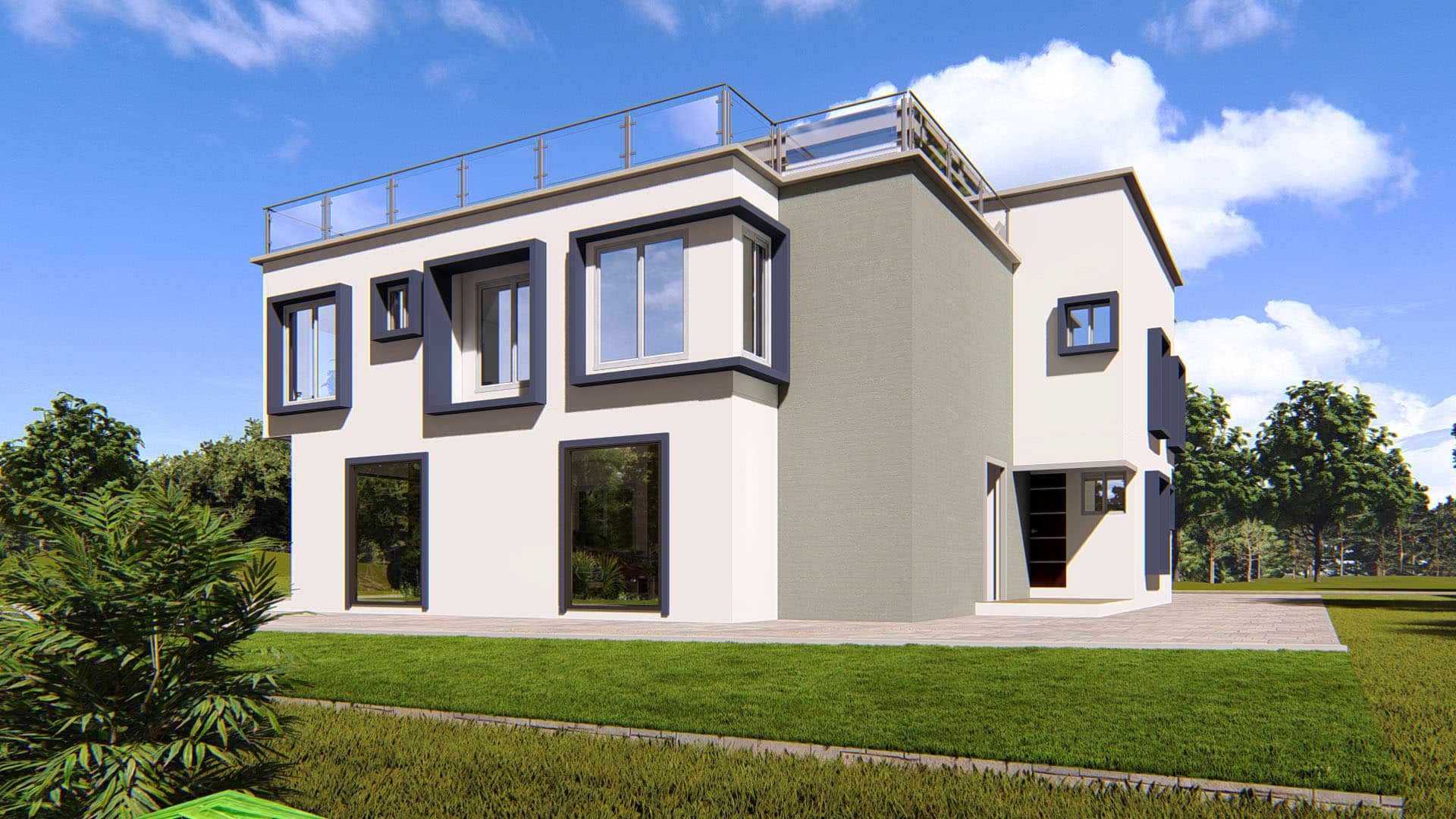 modern apartment facade 2-3 bedroom units