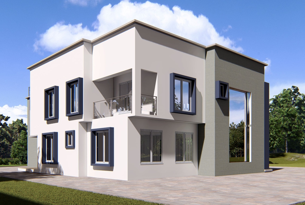 modern apartment facade 2-3 bedroom units