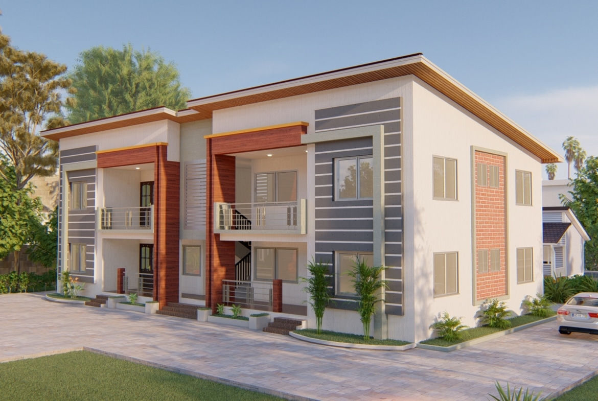 contemporary 2-bedroom duplex apartment design