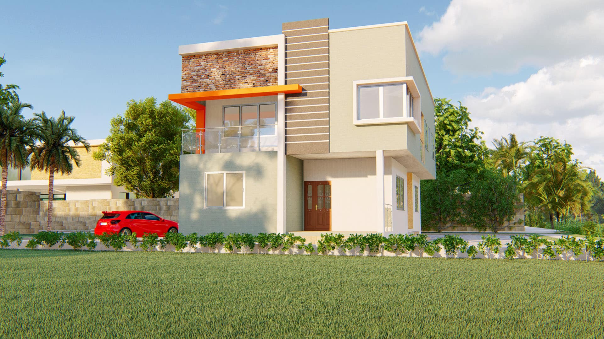 modern 2 bedroom apartment exterior design