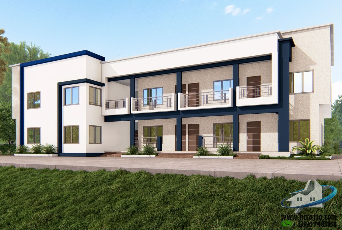 modern 1 bedroom duplex apartment design exterior view
