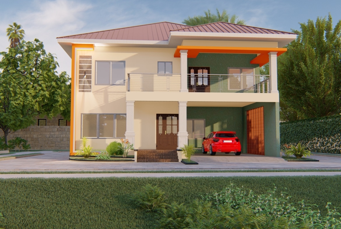 4 bedroom duplex exterior architecture