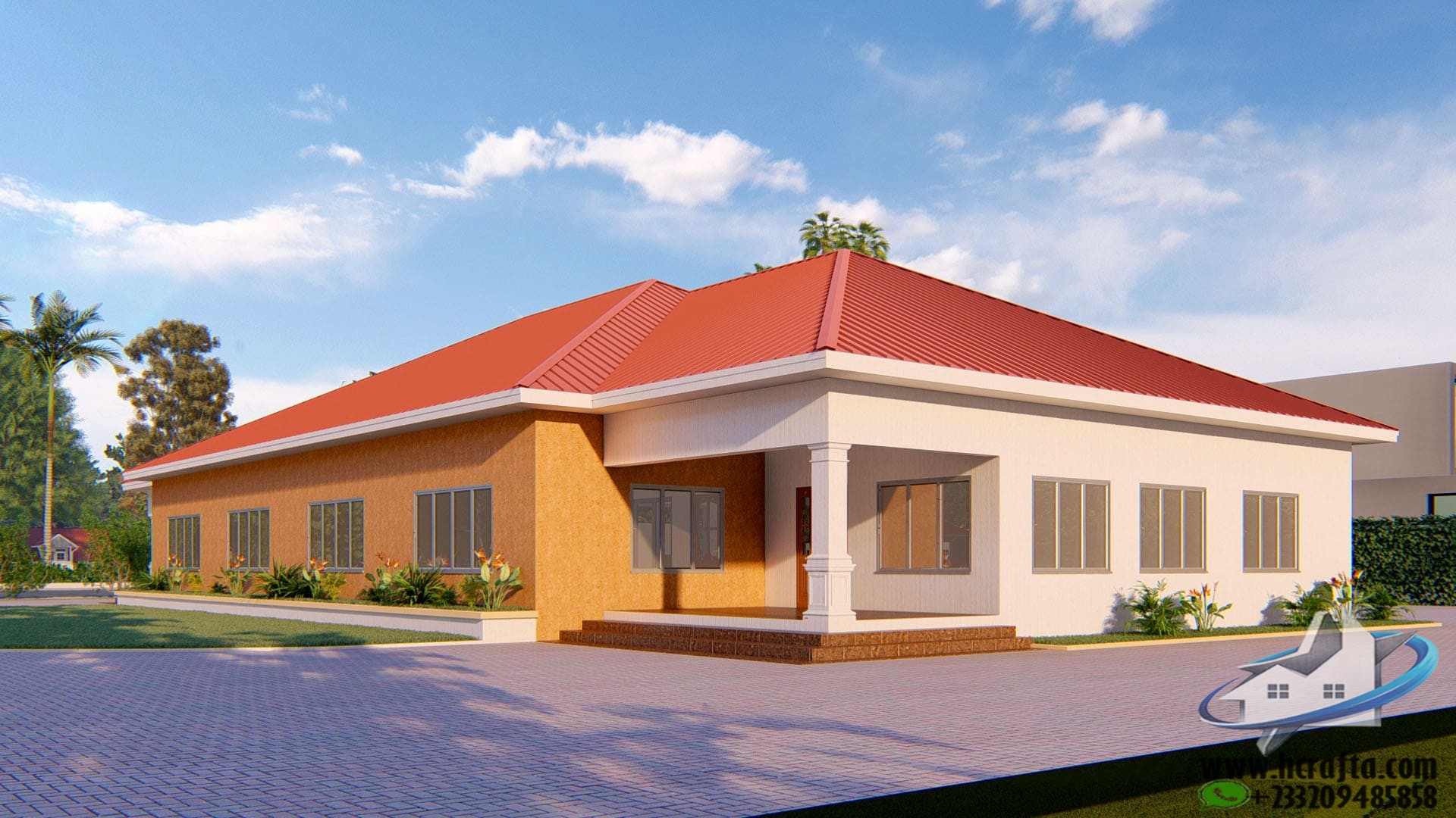 contemporary student hostel architecture exterior view