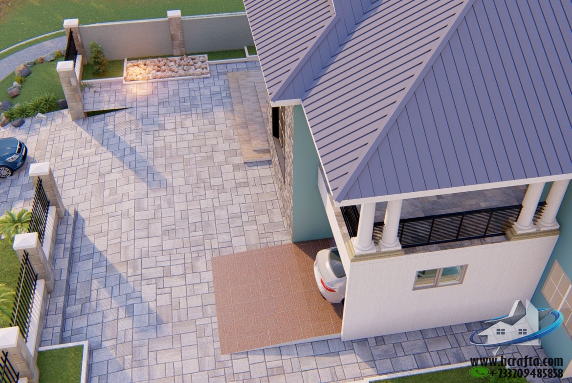 low maintenance residential landscape design with plants