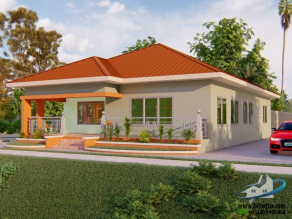 simple 3 bedroom house design for modern family home