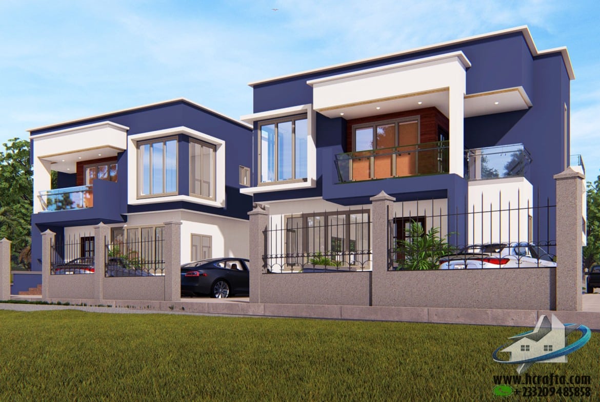 modern 4 bedroom estate design exterior architecture
