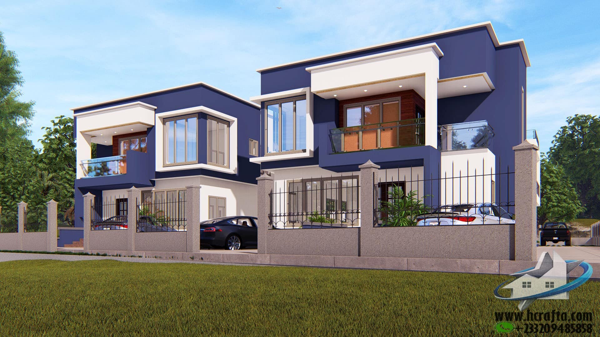 modern 4 bedroom estate design exterior architecture