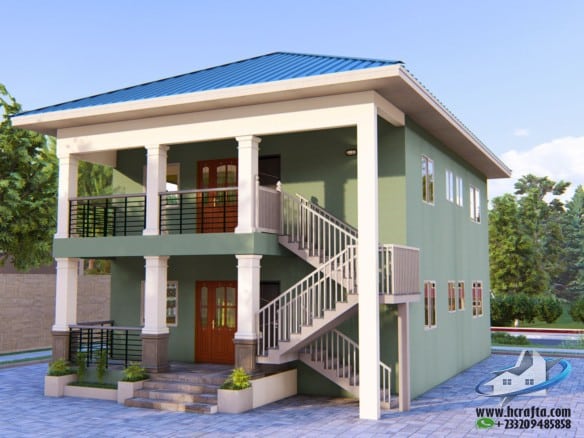 low cost 2 bedroom flat plan design layout