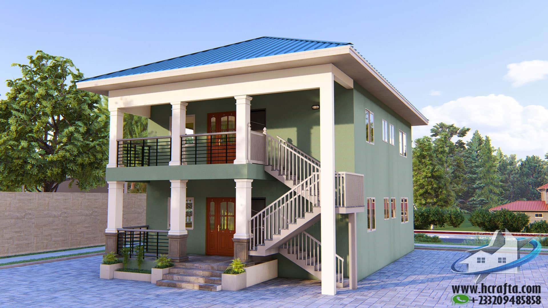 low cost 2 bedroom flat plan design layout