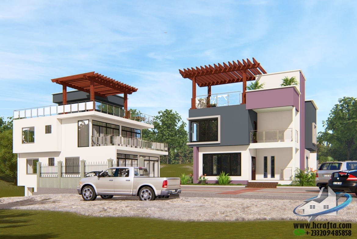 minimalist 4 bedroom duplex architecture layout design