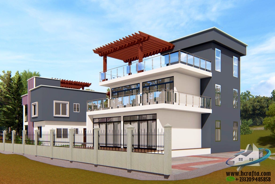 4 bedroom duplex layout modern plan
