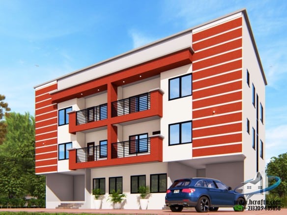3 Storey Apartment Design